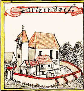 Zültzendorf - Kościół, widok ogólny